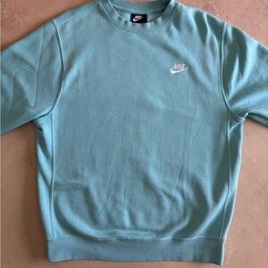 Nike Men's Light Blue Crewneck Sweater (Size M)